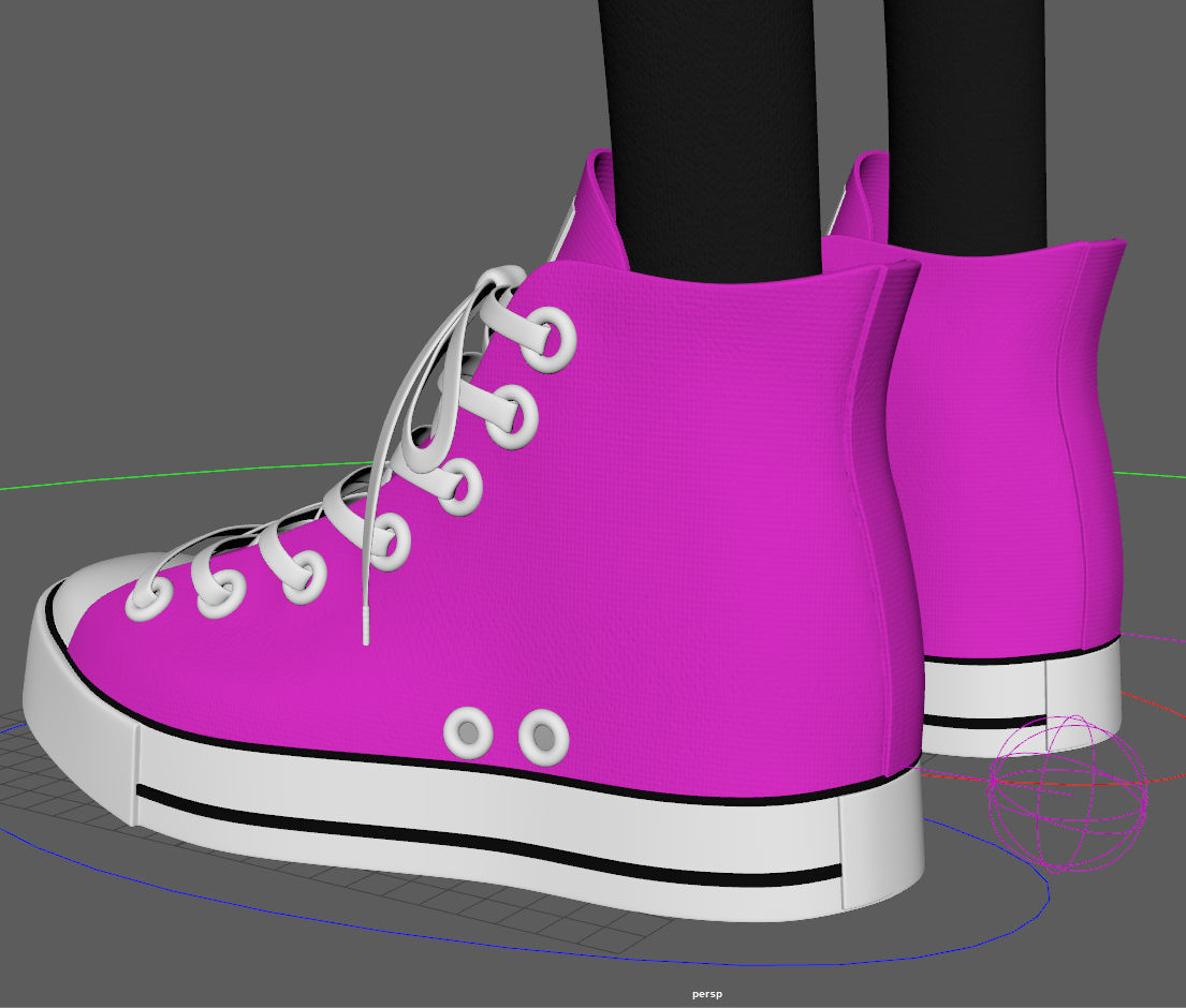 Cartoon Girl Rachel Rigged 3D model_33