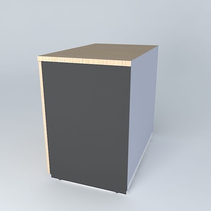 Cupboard cube Free 3D model_1