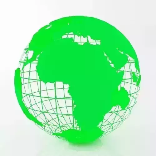 Green Earth Globe 