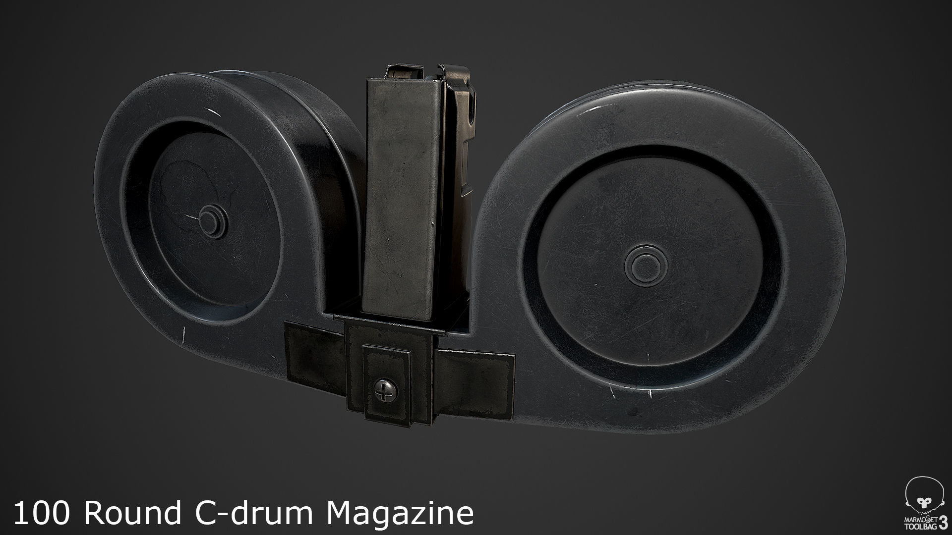 MP5A2 gun Low-poly 3D model_10