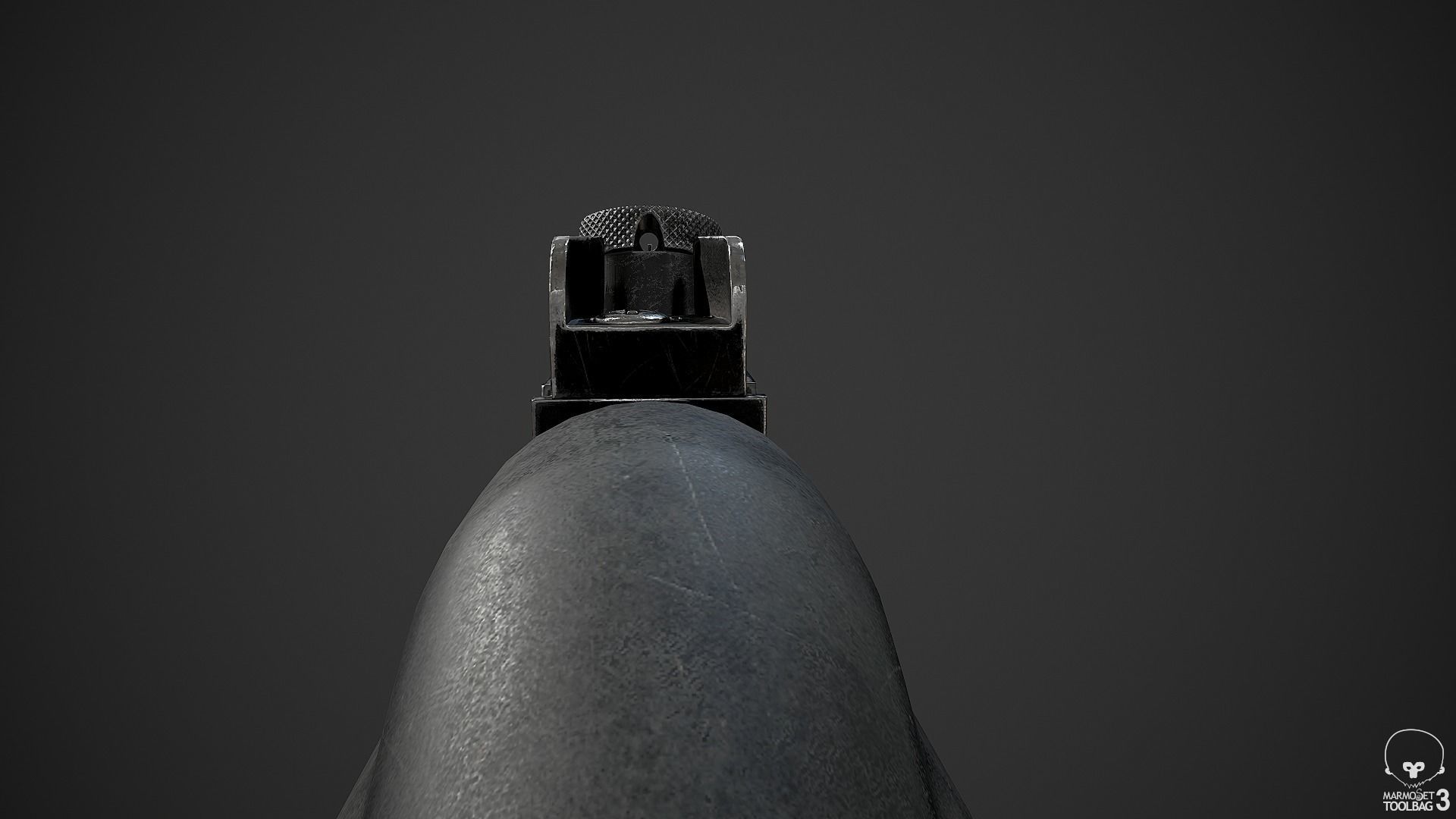 MP5A2 gun Low-poly 3D model_18