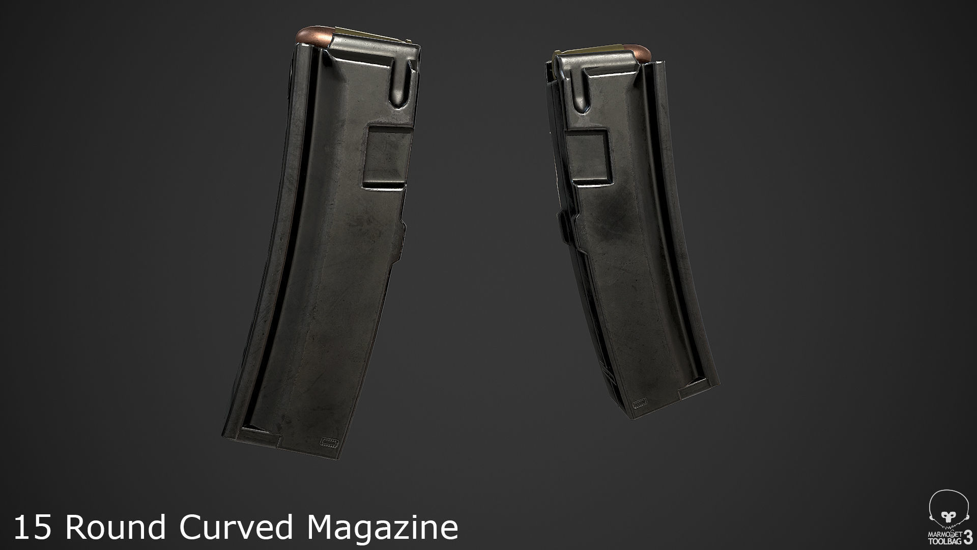 MP5A2 gun Low-poly 3D model_11