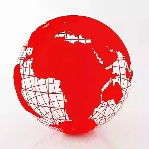 Red Earth Globe 