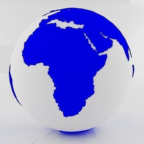 Blue World Sphere 3D model