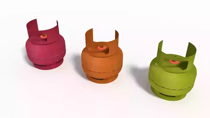 Mini Lpg Gas Tank  Low-poly 3D model