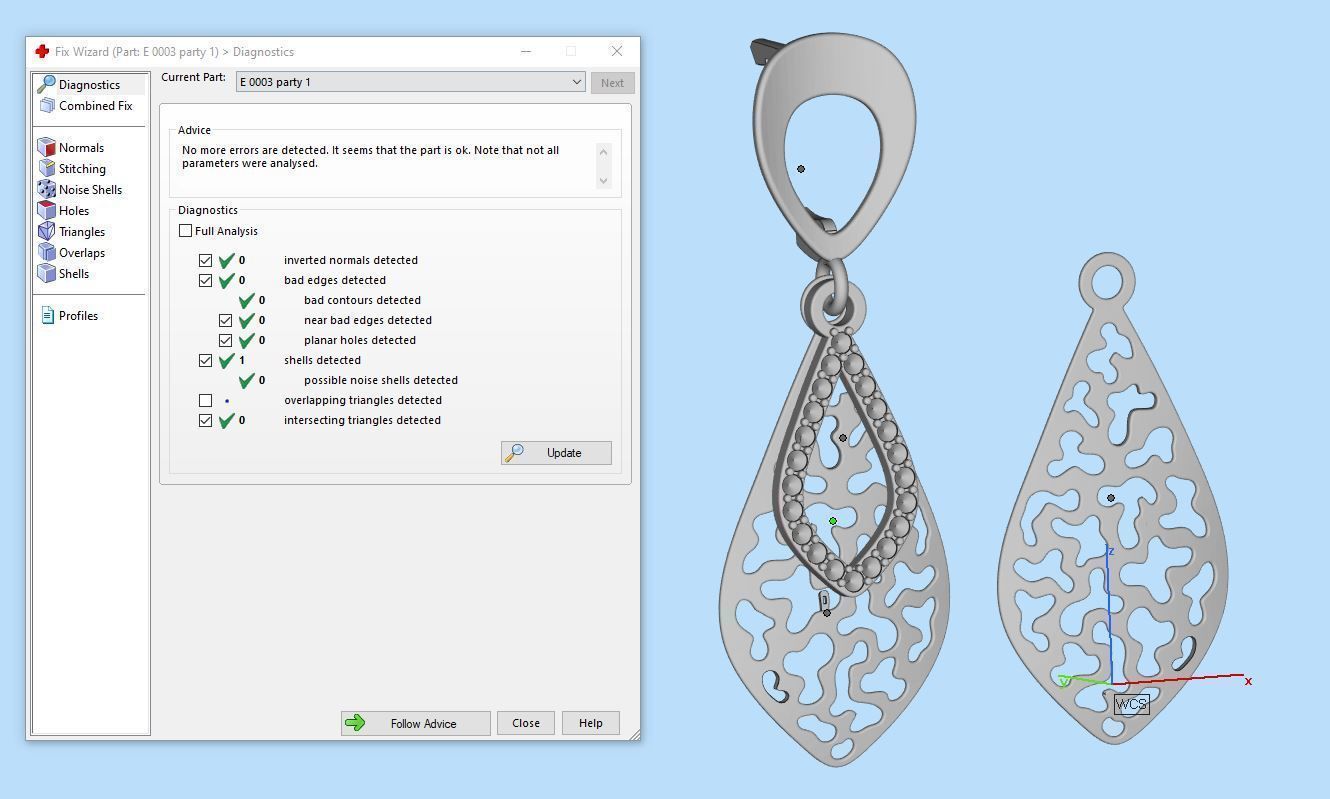 Earring E 0003 3D print model_13