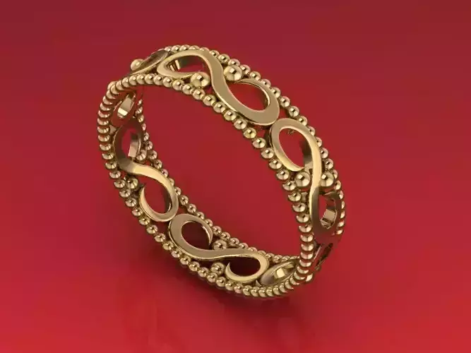 Gold ring on background