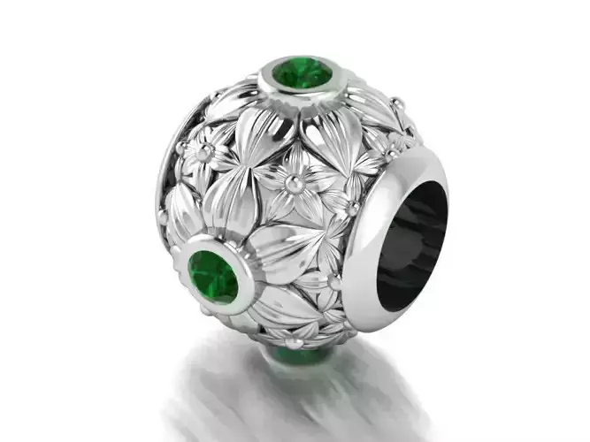 Bead cham with gems stone