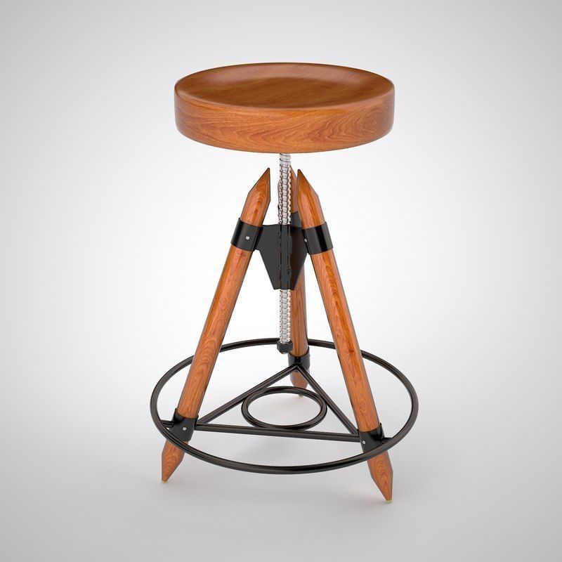 Bar Stool 3D model_1