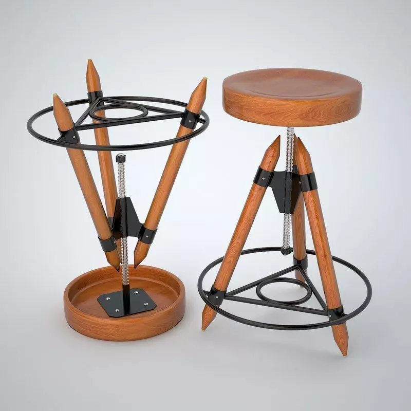 Bar Stool 3D model_0