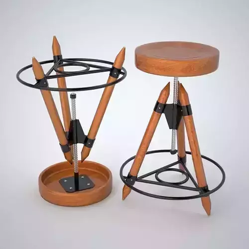 Bar Stool 3D model Bar Stool 3D model