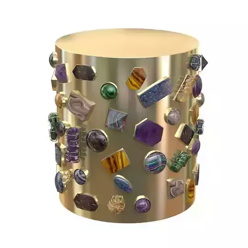 Bejeweled Stool 3D model