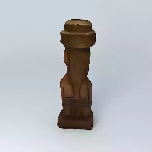 Moai wooden statue