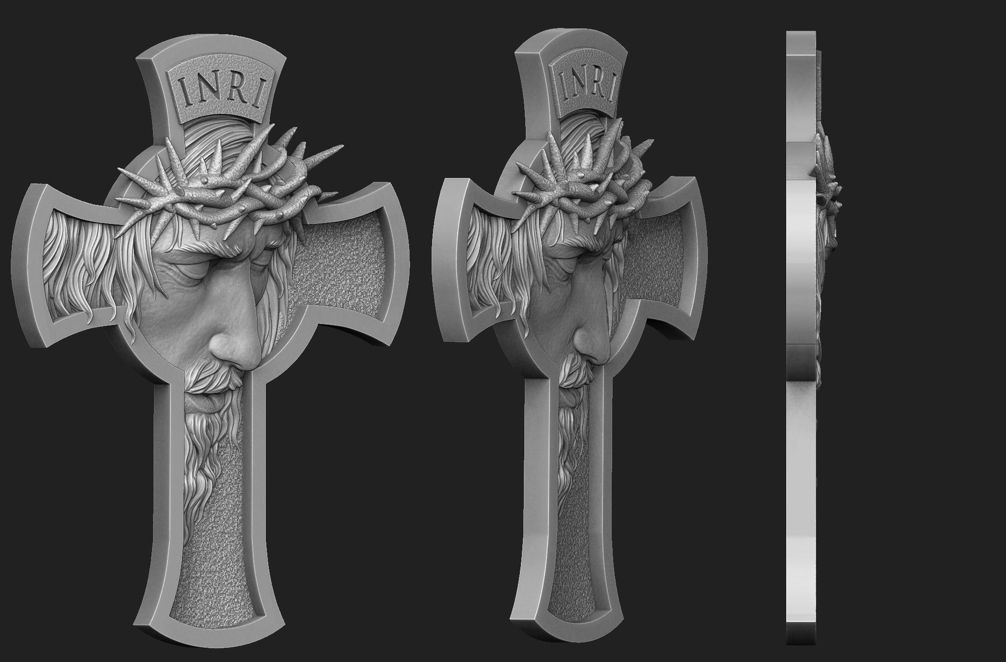 Jesus Cross 3D print model_2