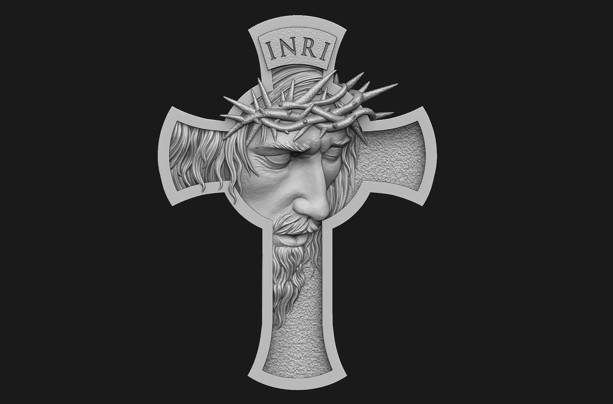 Jesus Cross 3D print model_0