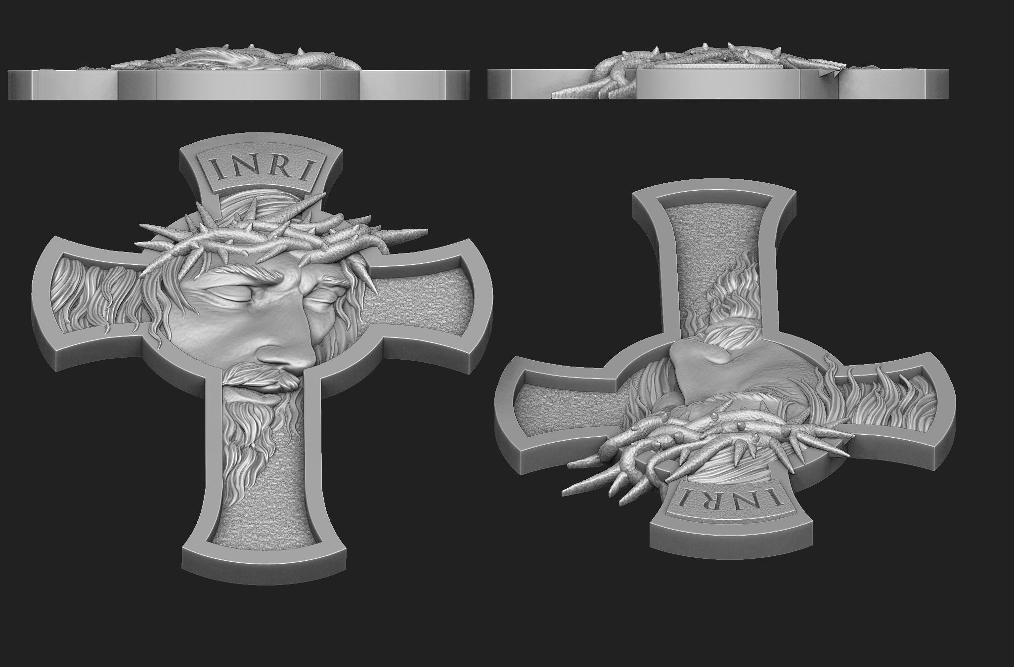 Jesus Cross 3D print model_3