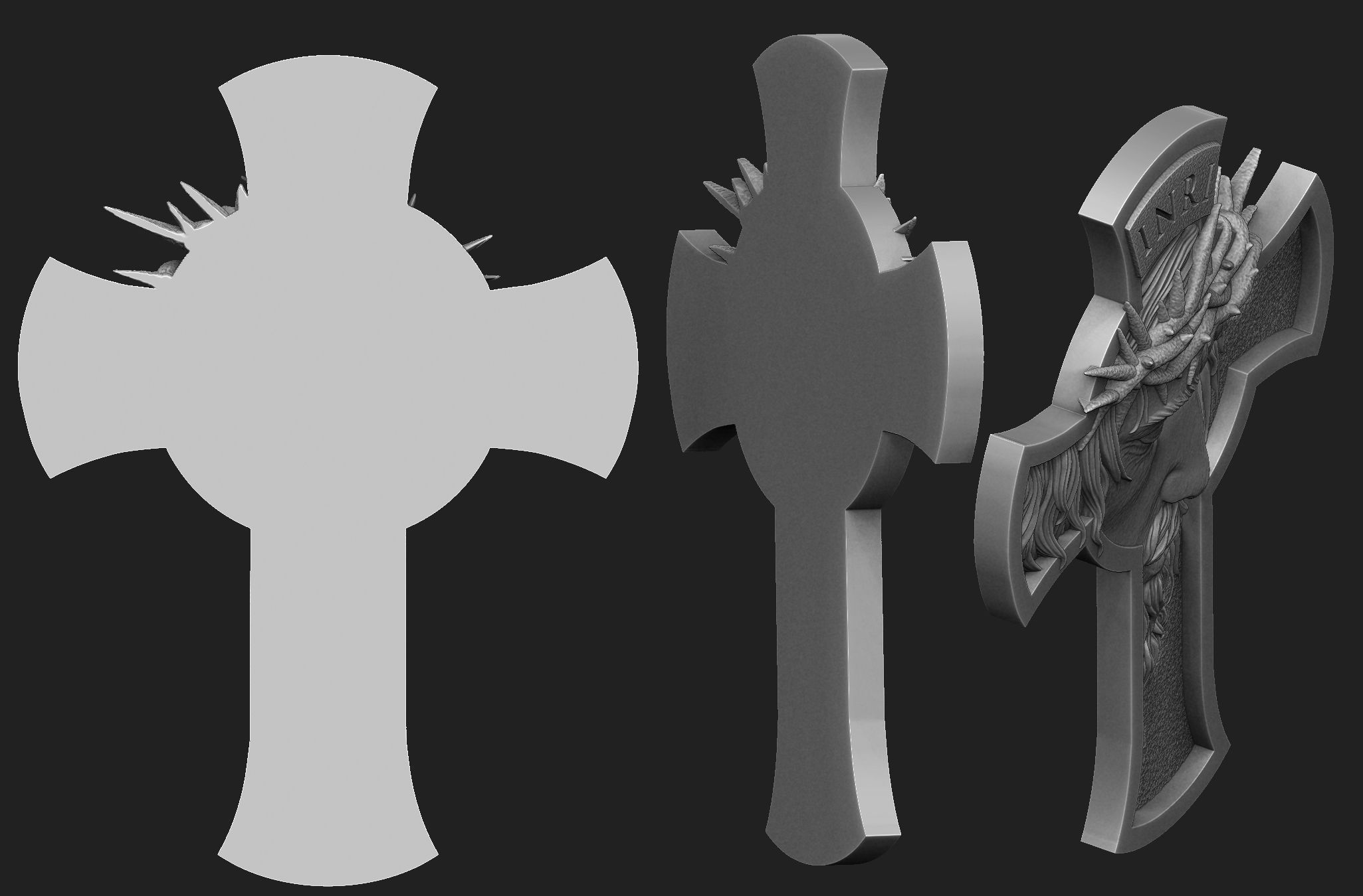 Jesus Cross 3D print model_4