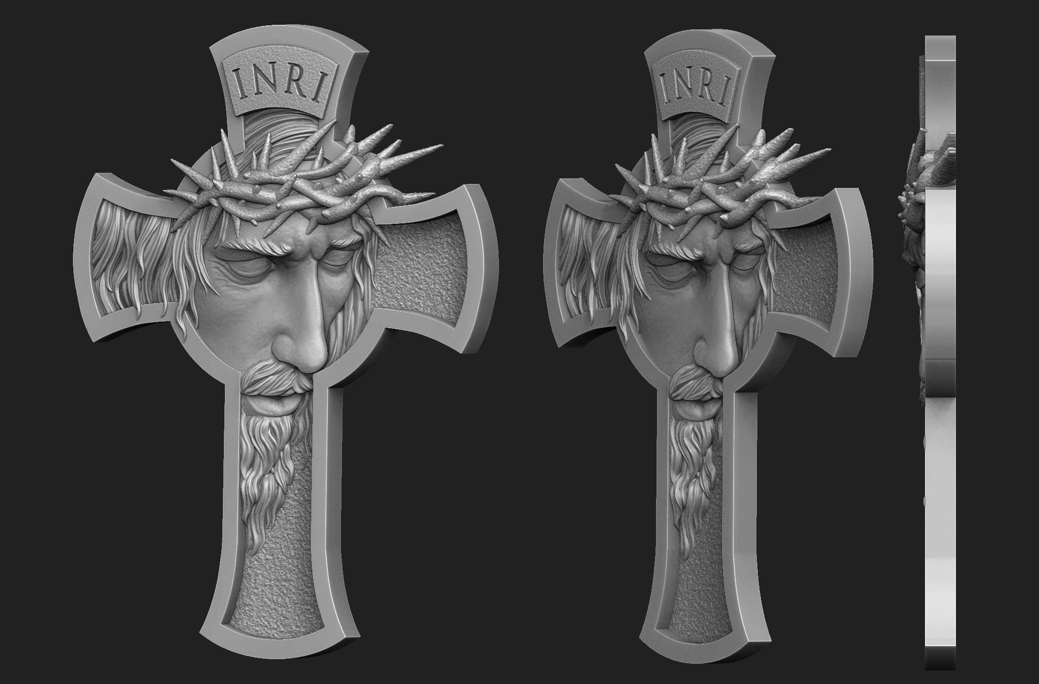 Jesus Cross 3D print model_1