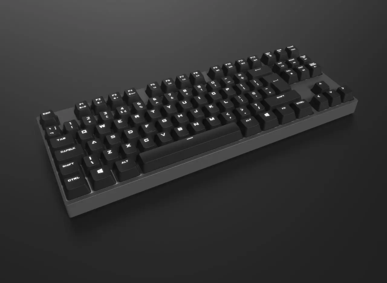 CM Storm Quickfire Tenkeyless Mechanical Gaming PC Keyboard 3D model_0