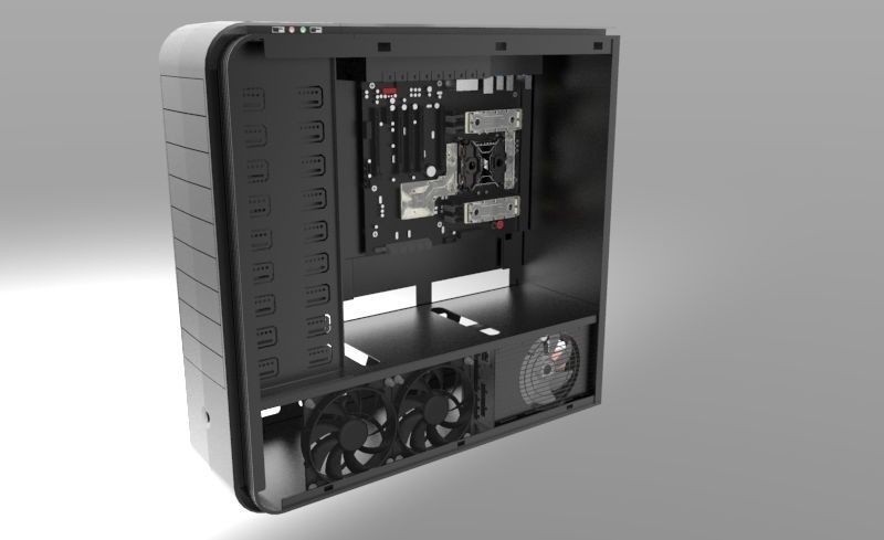 Silverstone TJ11 PC Case 3D model_10