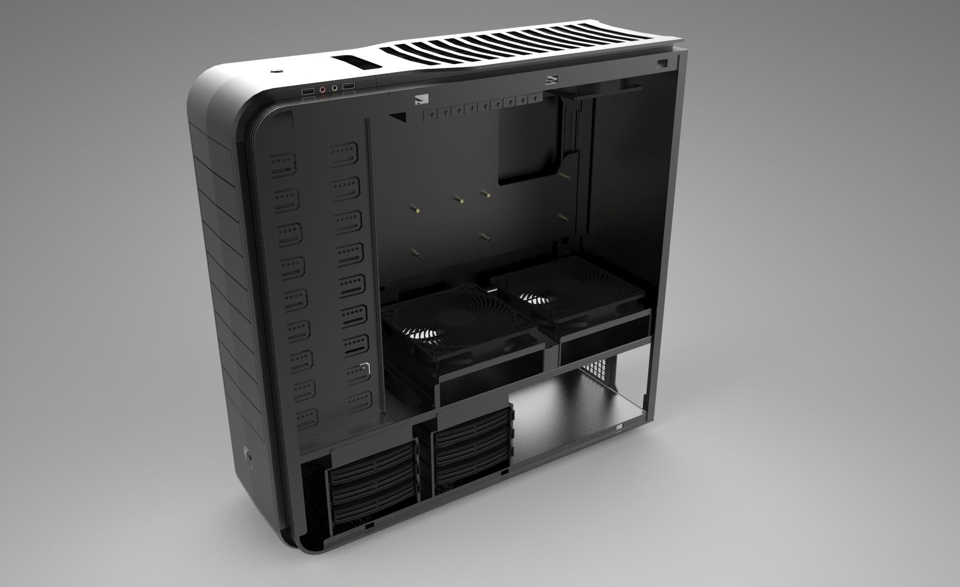 Silverstone TJ11 PC Case 3D model_2