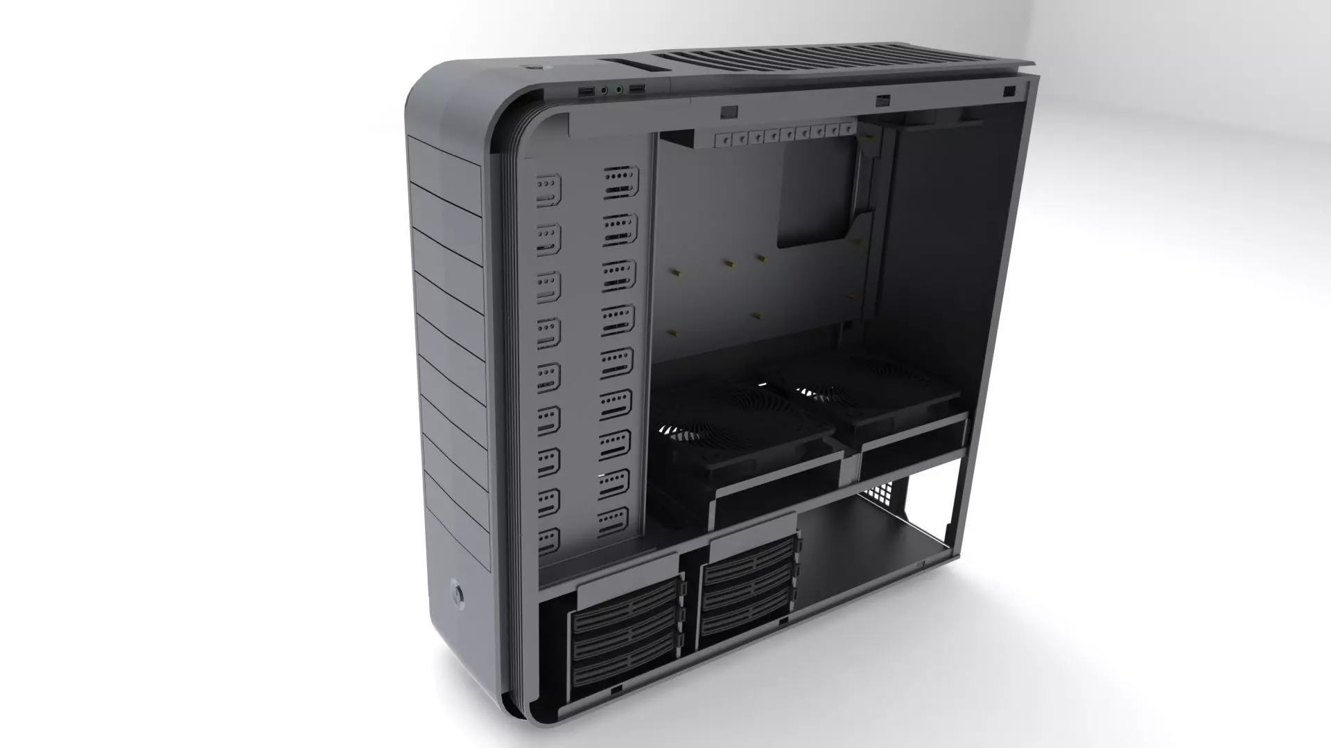 Silverstone TJ11 PC Case 3D model_0
