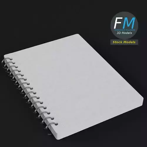 Spiral notebook 3D model