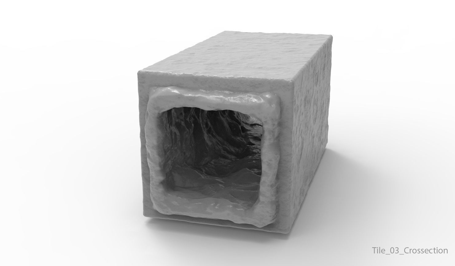 Modular Caves High Poly 3D model_4