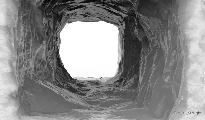 Modular Caves High Poly 3D model