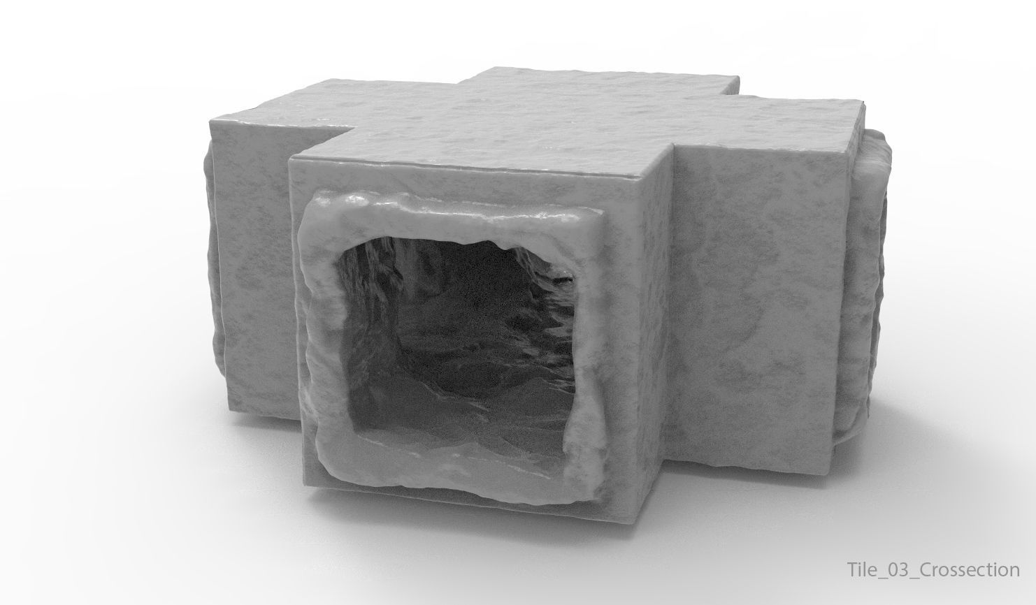 Modular Caves High Poly 3D model_6