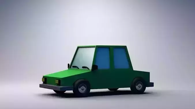 Low poly cartoon Car