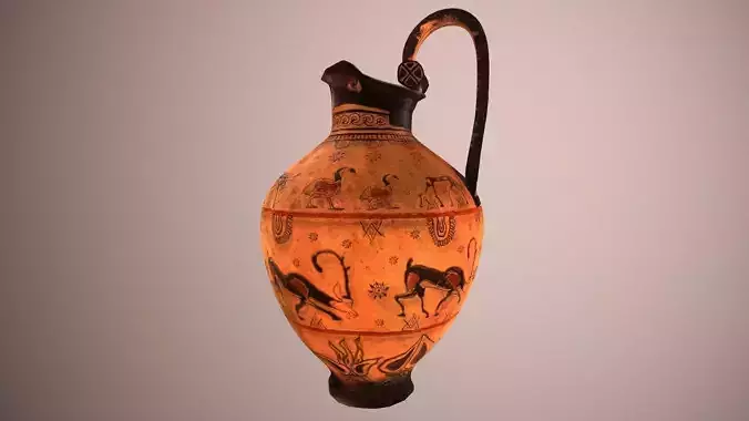 Trifoil vase Low-poly 3D model