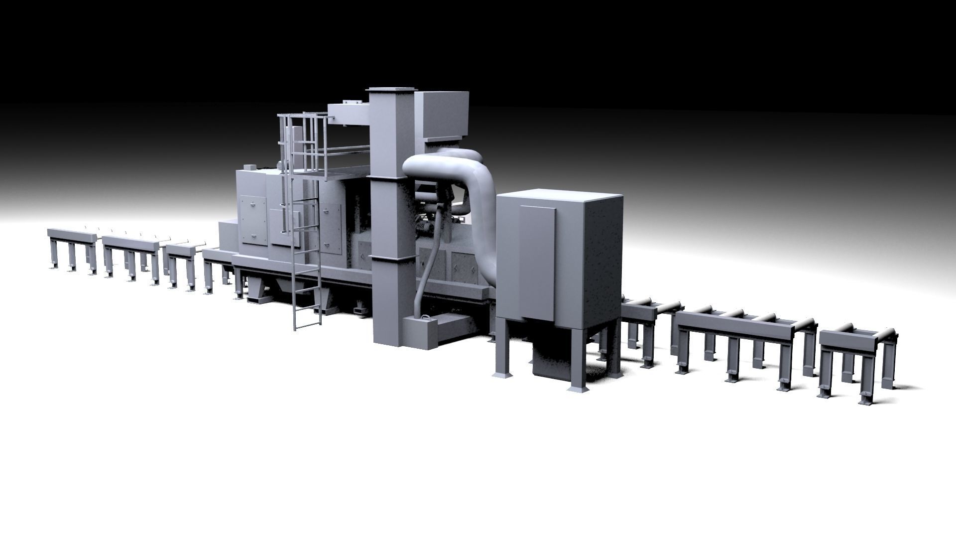 Shotblastingmachine industrial machine 3D model_4