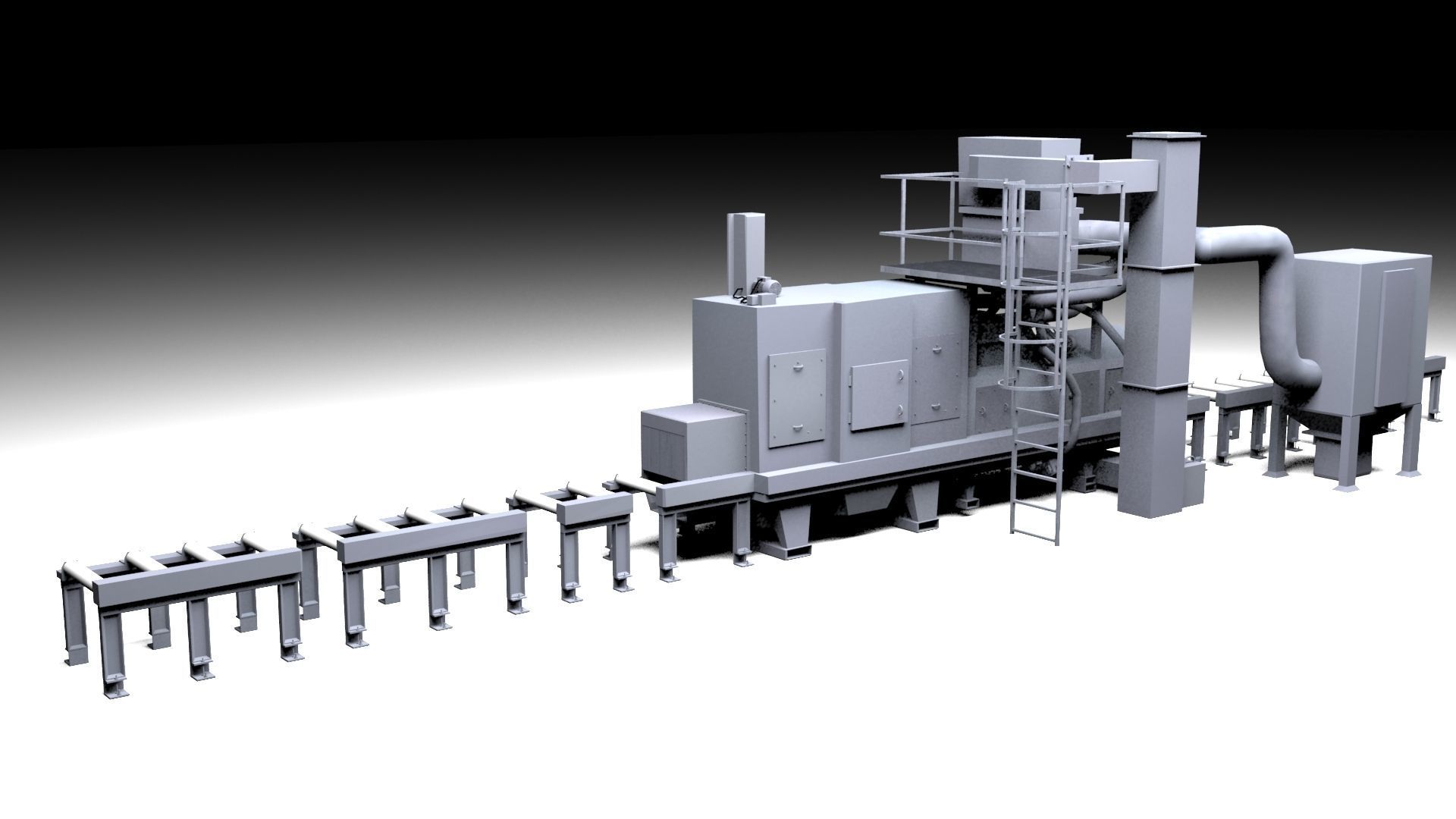 Shotblastingmachine industrial machine 3D model_3