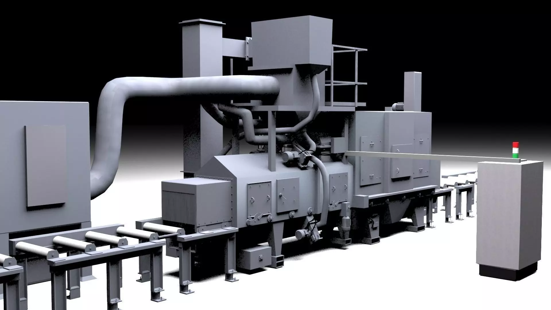 Shotblastingmachine industrial machine 3D model_0