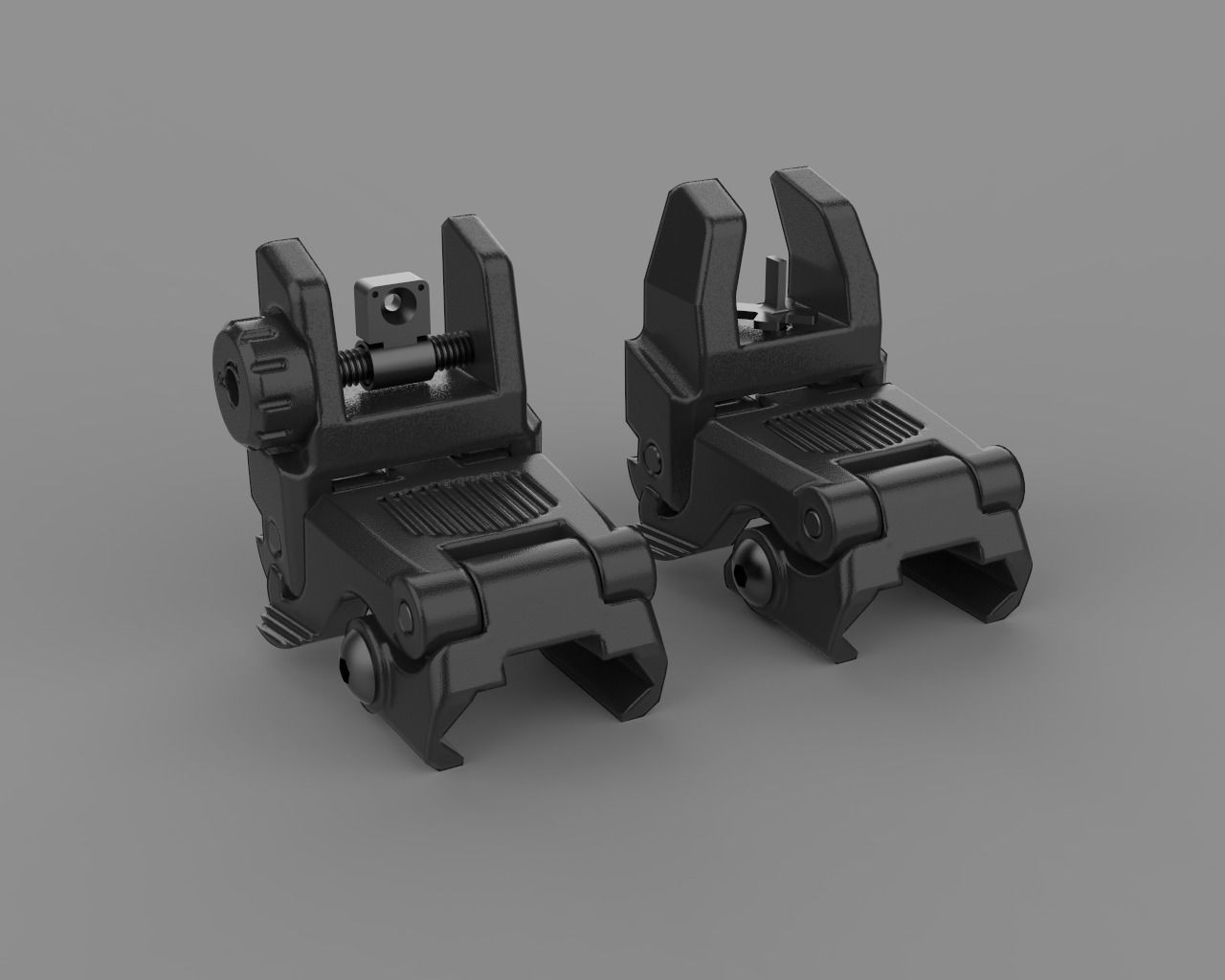 Magpul MBUS Sights 3D model_2