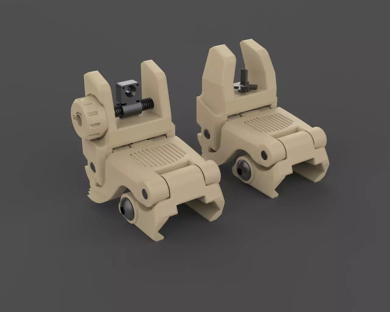 Magpul MBUS Sights 3D model_0