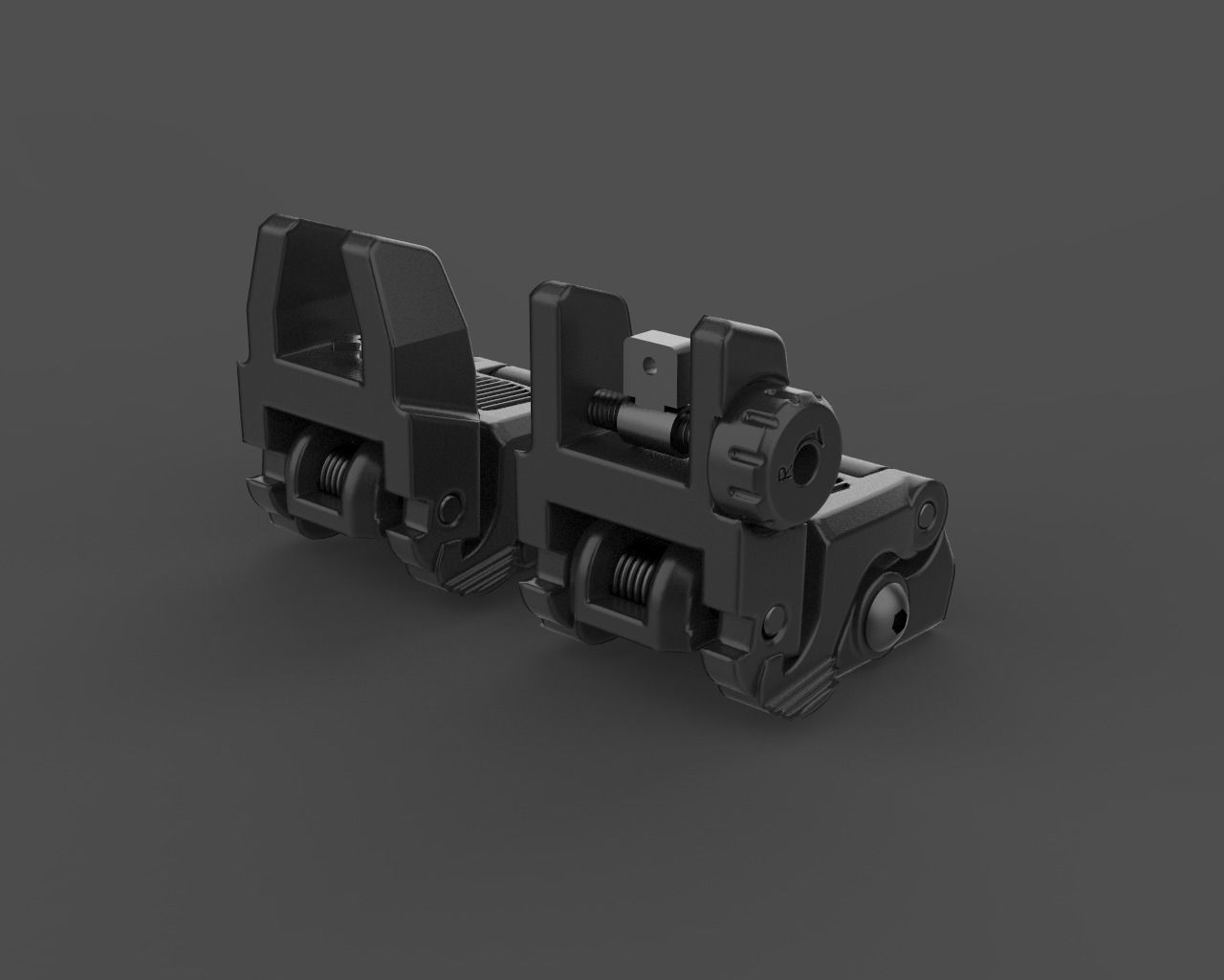 Magpul MBUS Sights 3D model_6
