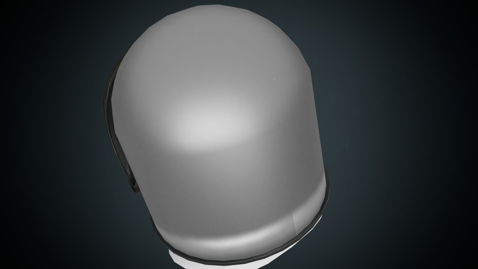 Astronaut helmet gameready Low-poly 3D model_3