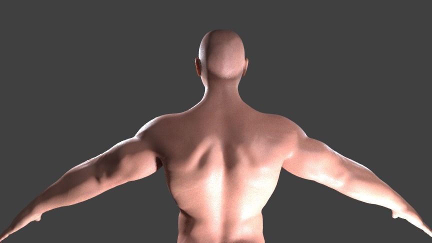 Male Generic Low Poly 21 Year old male Low-poly 3D model_4