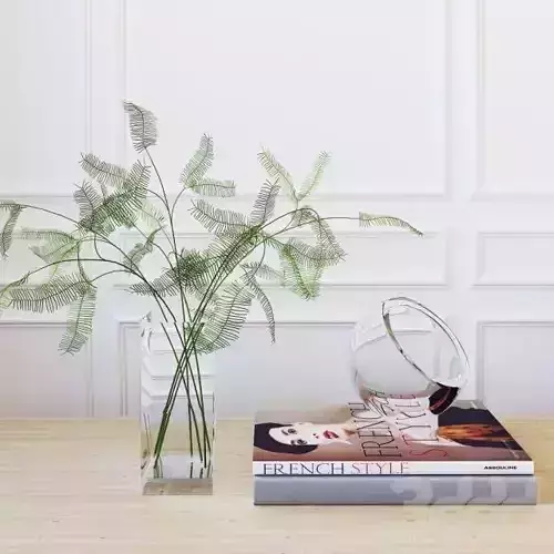 Decor set with books 