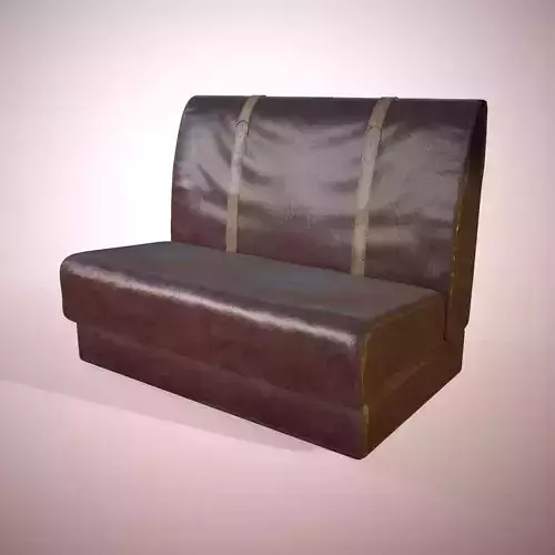 Sofa with straps 3D model