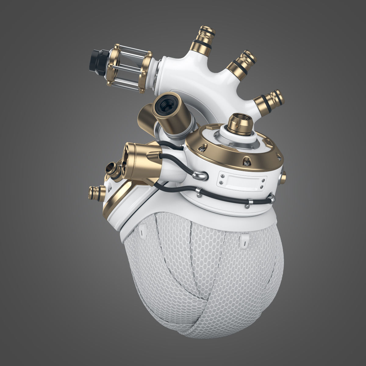 Cyber Heart 3D model_2