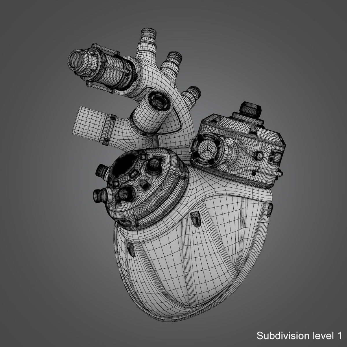Cyber Heart 3D model_13