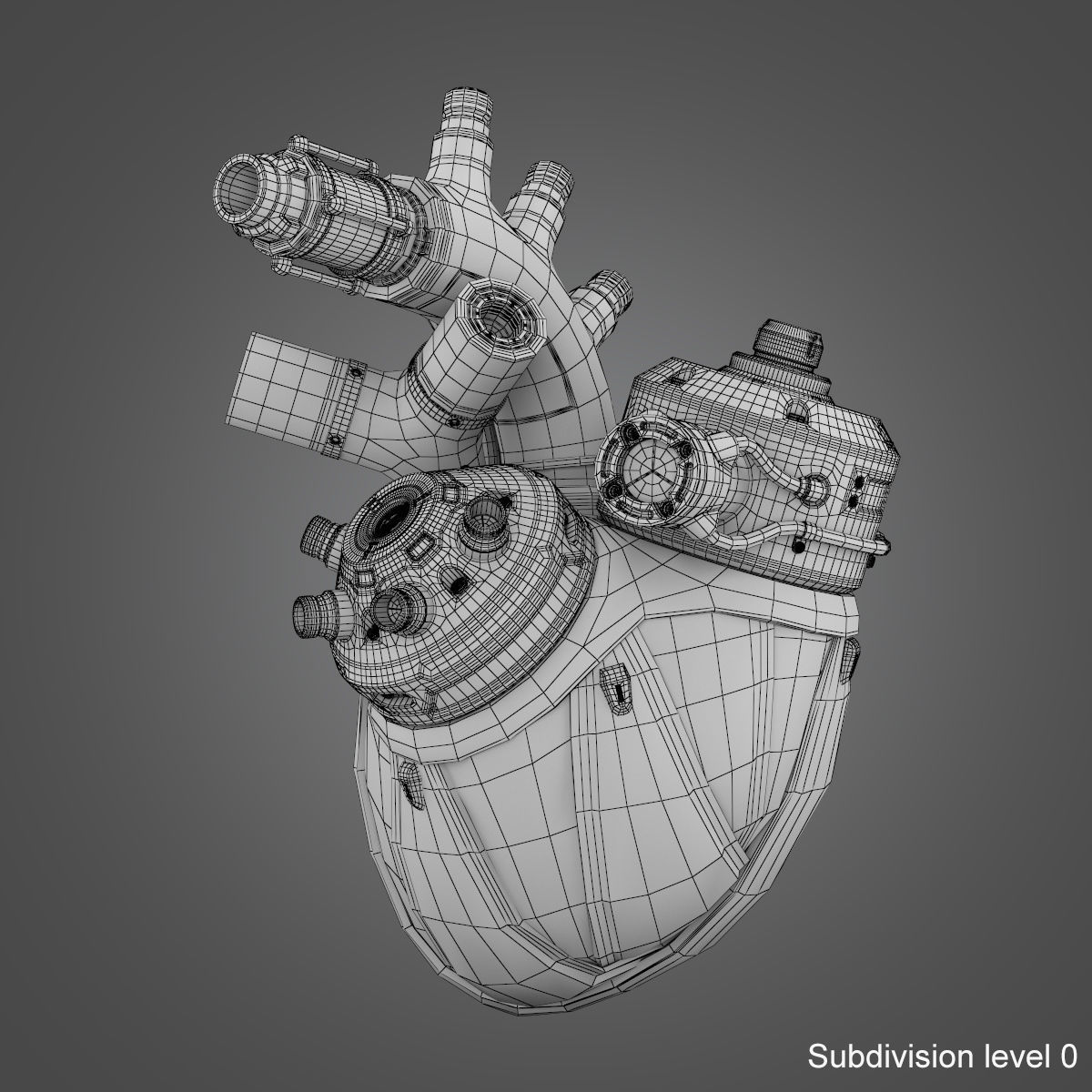 Cyber Heart 3D model_12