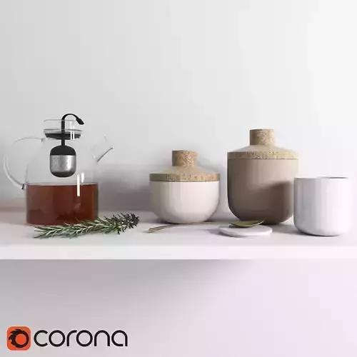 Norm architects decor set 3D model