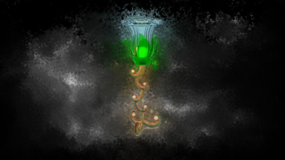 3D Lamp with glass 3D model_1