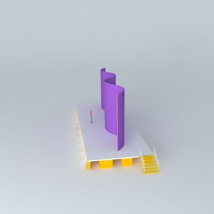 Making a scene  collapsible collapsible backdrop background 3D model_2