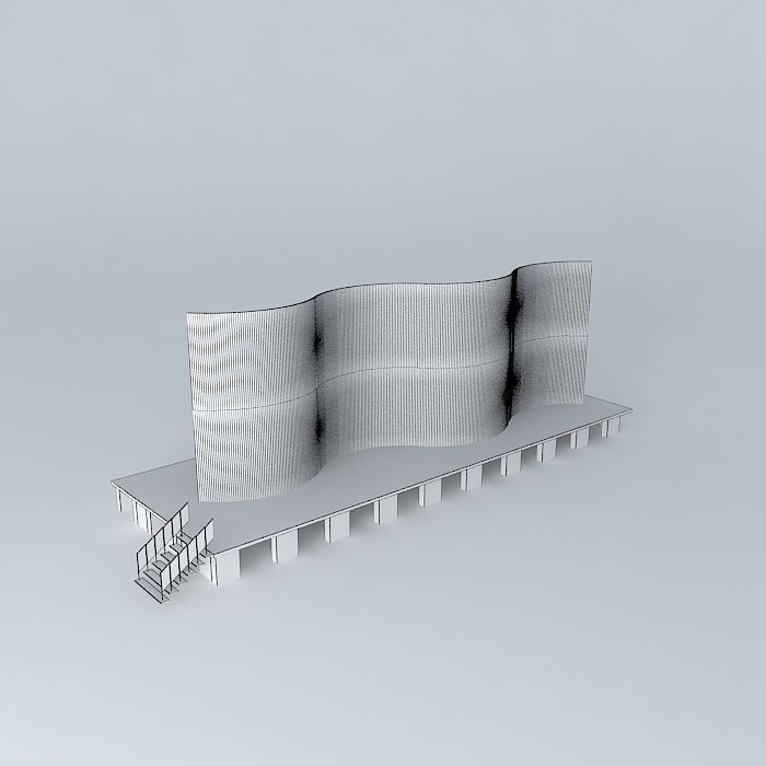 Making a scene  collapsible collapsible backdrop background 3D model_4