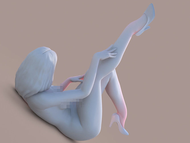 Woman Pin-up 3D print model